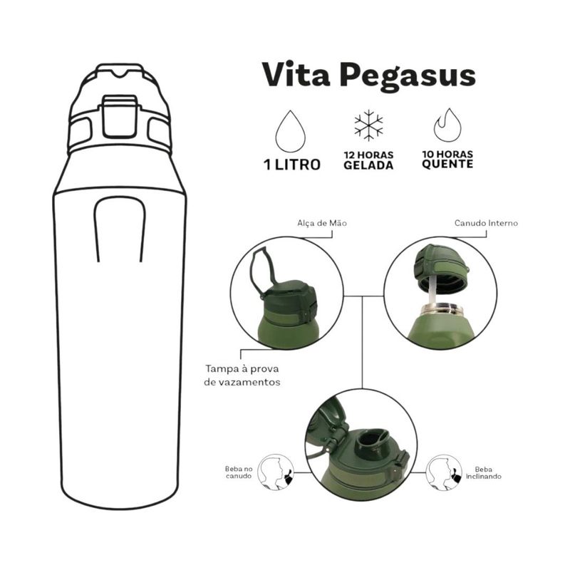 garrafa térmica zonacriativa vita pegasus blue ember 1 litro (mp)