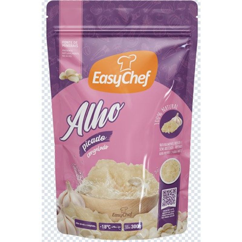 alho picado descascado e congelado easychef 300g