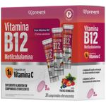 vitamina b12 metilcobalamina+vitamina c 30 comprimidos efervescentes sabor frutas vermelhas