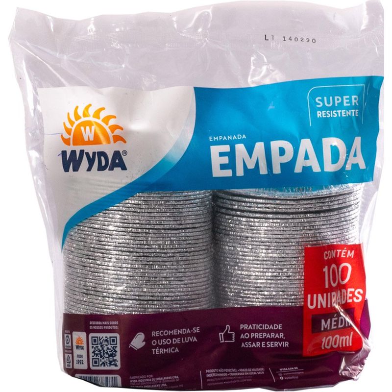 forma empada média 100ml com 100 unidades wyda