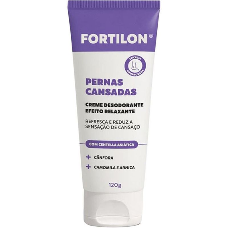 creme desodorante efeito relaxante fortilon pernas cansadas 120g