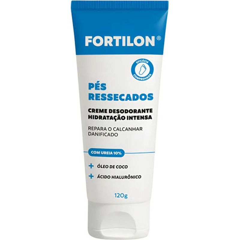 creme desodorante hidratação intensa fortilon pés ressecados 120g