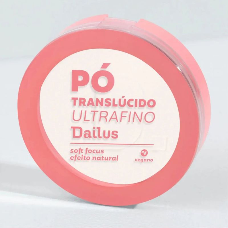 pó translúcido facial dailus ultrafino compacto efeito natural