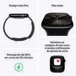 apple watch series 10 42mm pulseira esportiva preto a-bi