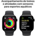 apple watch series 10 42mm pulseira esportiva preto a-bi