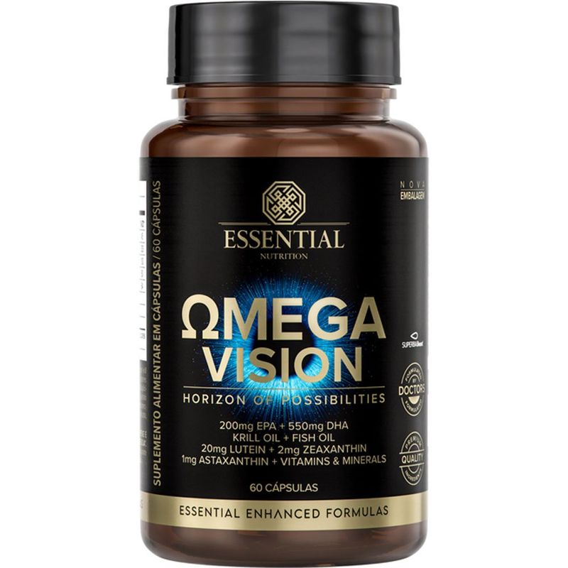 omega vision essential nutrition 60 cápsulas