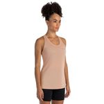 camisa regata básica esportiva feminina p olympikus 2.0 bege (mp)