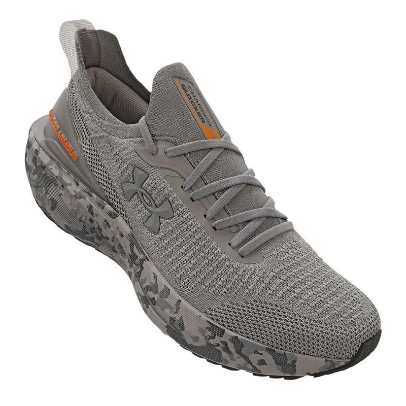 tênis corrida masculino n°40 under armour charged quicker 2 cinza (mp)
