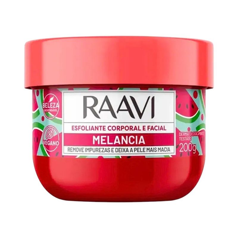 esfoliante facial corporal raavi melancia 200g (mp)