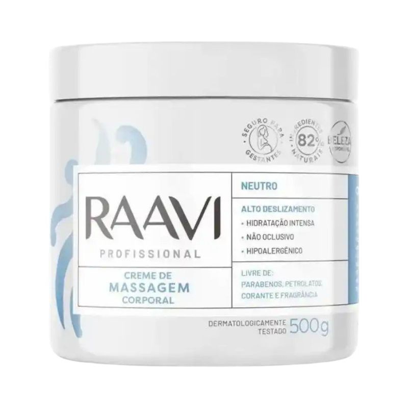 creme massagem raavi neutro 500g (mp)