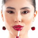 lip gloss cherry vizzela com chaveiro