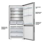 geladeira hisense inverse frost free 499 litros porta reversível 127v inox rb5p504nac31