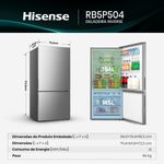 geladeira hisense inverse frost free 499 litros porta reversível 127v inox rb5p504nac31