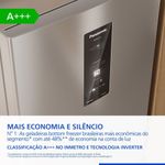 geladeira panasonic frost free 460l inox nr-bb64pv1xa