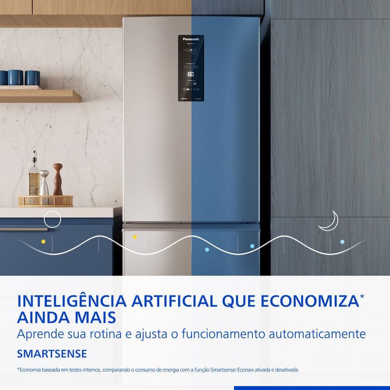 geladeira panasonic frost free 460l inox nr-bb64pv1xa