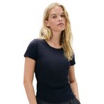 camiseta feminina hering slim world 100% algodão azul m (mp)