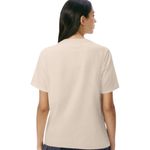 camiseta básica feminina hering super cotton 100% algodão creme m (mp)