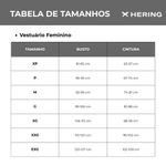 camiseta básica esportiva feminina p hering sports proteção uv preto (mp)