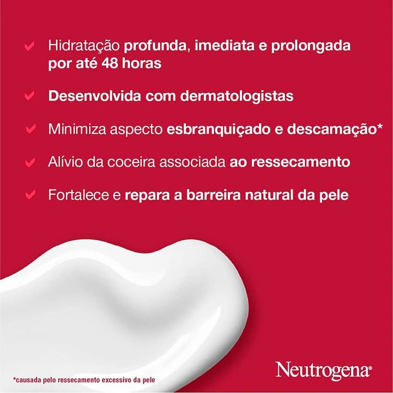 hidratante corporal neutrogena norwegian formula loção intensiva sem fragrância 200ml