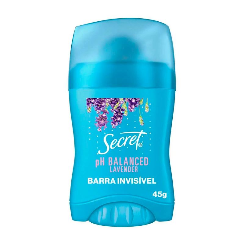 desodorante barra secret ph balanced lavender 45g