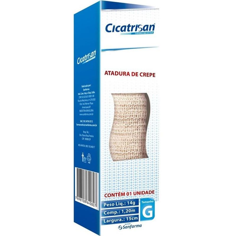 atadura de crepe cicatrisan 1 unidade