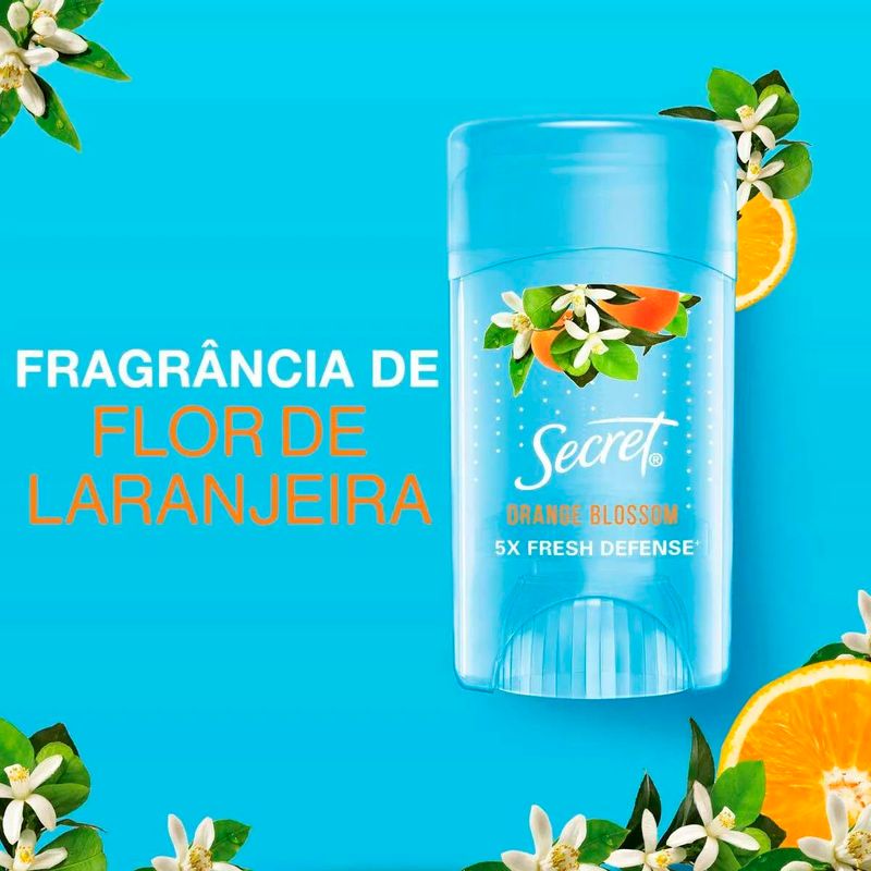 desodorante twist stick barra secret orange blossom 48h 45g