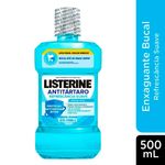 antisséptico bucal listerine antitártaro sem álcool 500ml