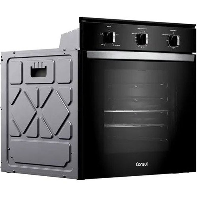 forno elétrico consul de embutir 84 litros preto coab84beana