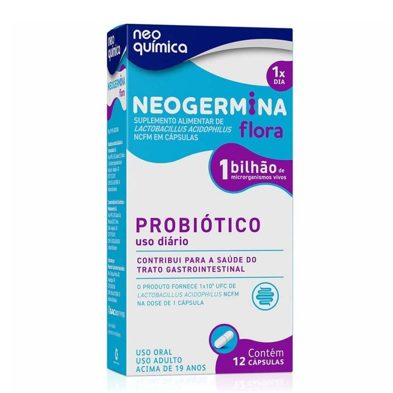 neogermina flora 1 bilhão 12 cápsulas neo química