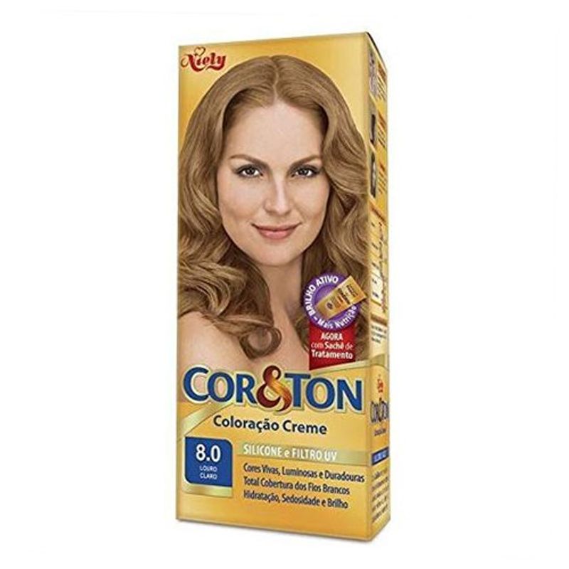 tintura para cabelo cor&ton louro claro 8.0