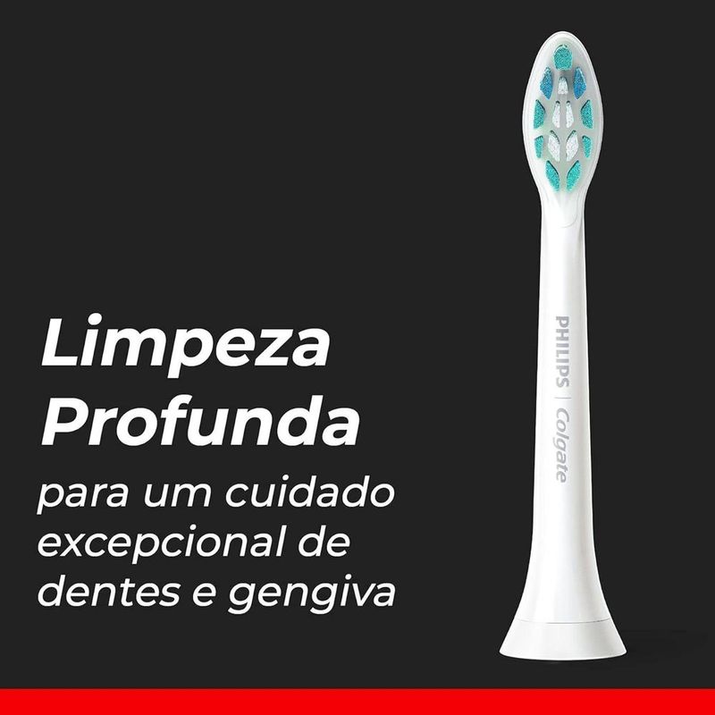 refil para escova de dente elétrica philips colgate sonicpro limpeza profunda com 2 unidades