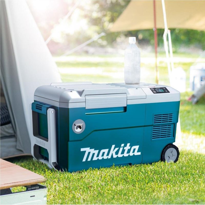 cooler refrigerador e aquecedor makita 40v azul cw001gz01