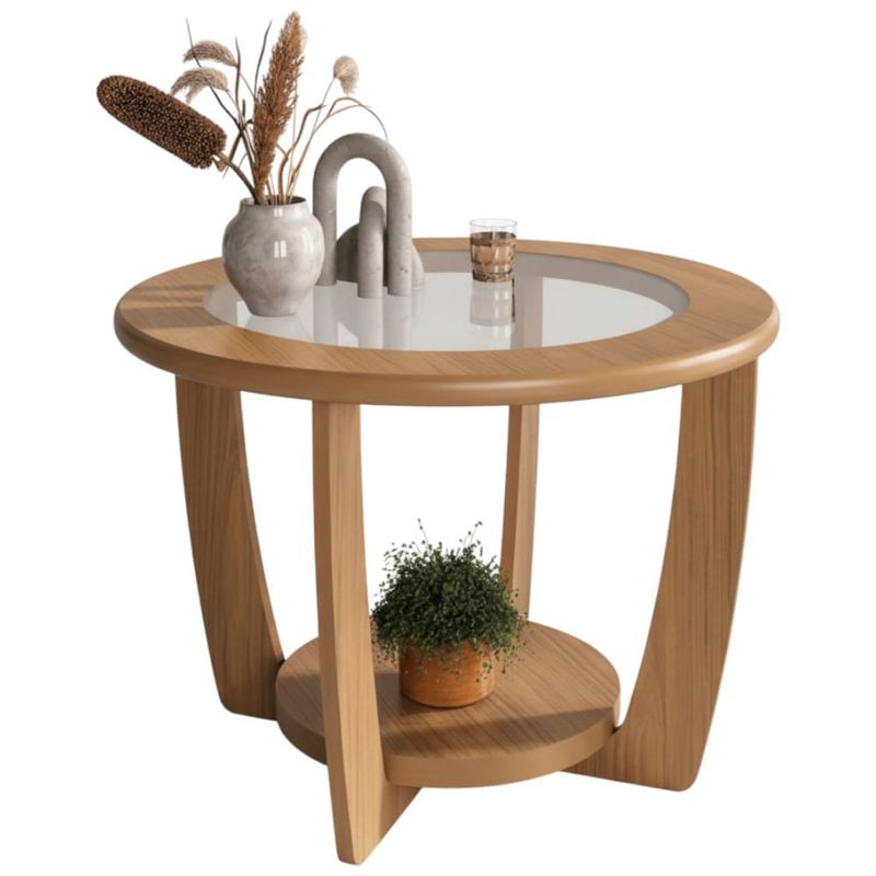 mesa de centro artely curve carvalho 4575