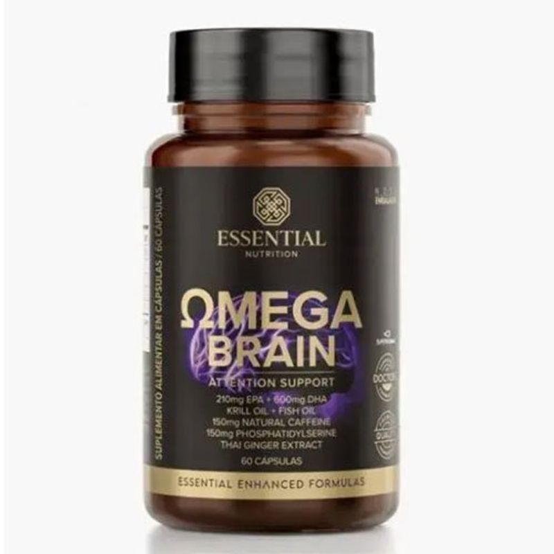 ômega brain essential nutrition 60 cápsulas
