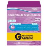 cloridrato de fexofenadina 180mg 10 comprimidos revestidos teuto