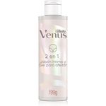 sabonete íntimo e gel para depilar com lâmina gillette venus 2 em 1 190ml