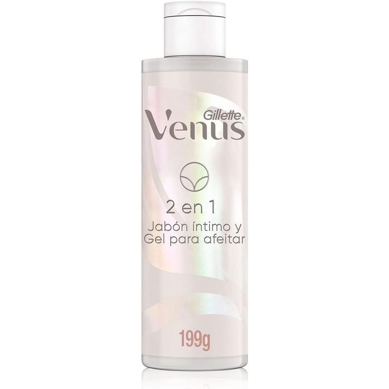 sabonete íntimo e gel para depilar com lâmina gillette venus 2 em 1 190ml