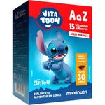 vitatoon stitch polivitamínico a a z sabor morango 30 gomas maxnutri