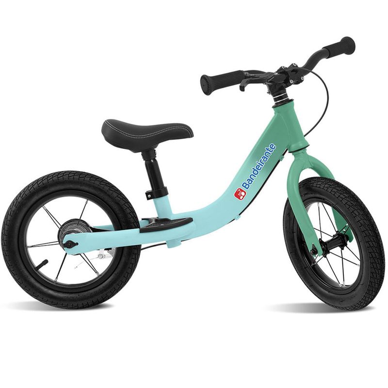 bicicleta de equilíbrio infantil pro bandeirante com freio aro 12 - verde