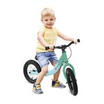 bicicleta de equilíbrio infantil pro bandeirante com freio aro 12 - verde