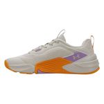 tênis de crossfit feminino n° 38 under armour tribase reps 2 se branco e laranja (mp)