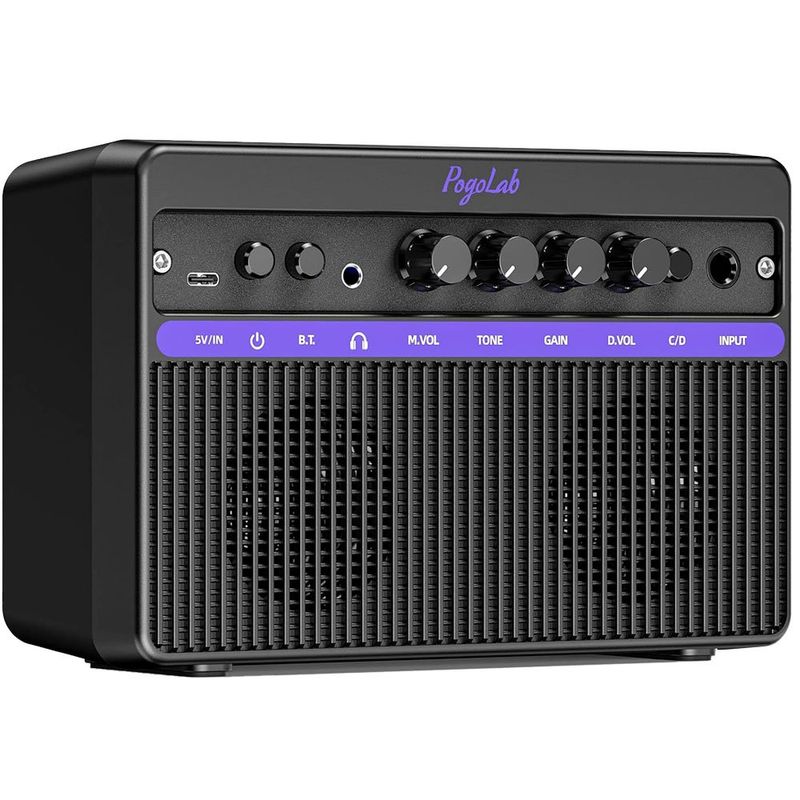 amplificador de guitarra elétrica pogolab 10w preto a-bi