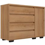 cômoda 4 gavetas thb aurora capuccino 5923