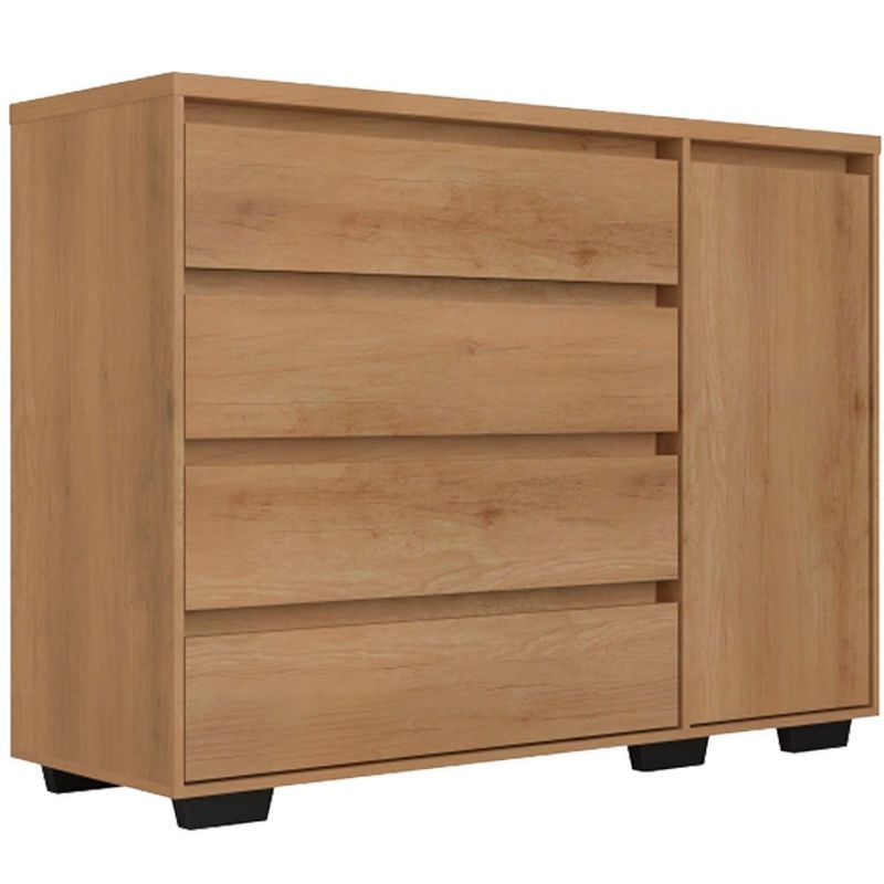 cômoda 4 gavetas thb aurora capuccino 5923