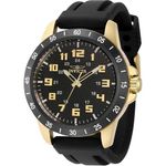 relógio masculino invicta 40005 preto e dourado a-bi