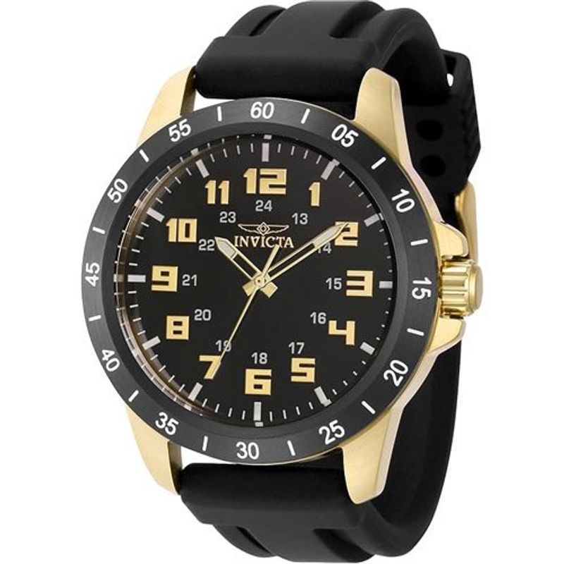 relógio masculino invicta 40005 preto e dourado a-bi
