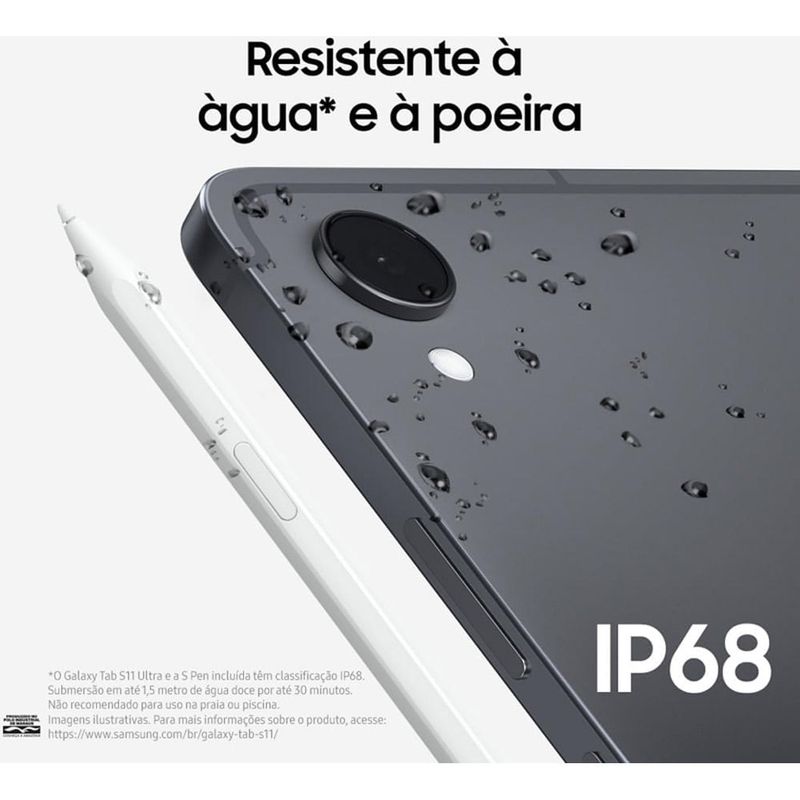 tablet samsung galaxy tabs11 256gb cinza tela 11" 12gb ram