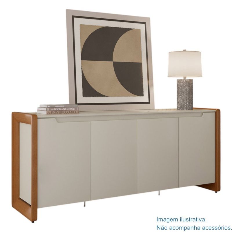 Buffet Bristol 4 Portas 2 Gavetas Off White Província | Bemol