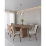 sala de jantar 7 lugares província lintz dakota canela boucle caramelo pa1304151