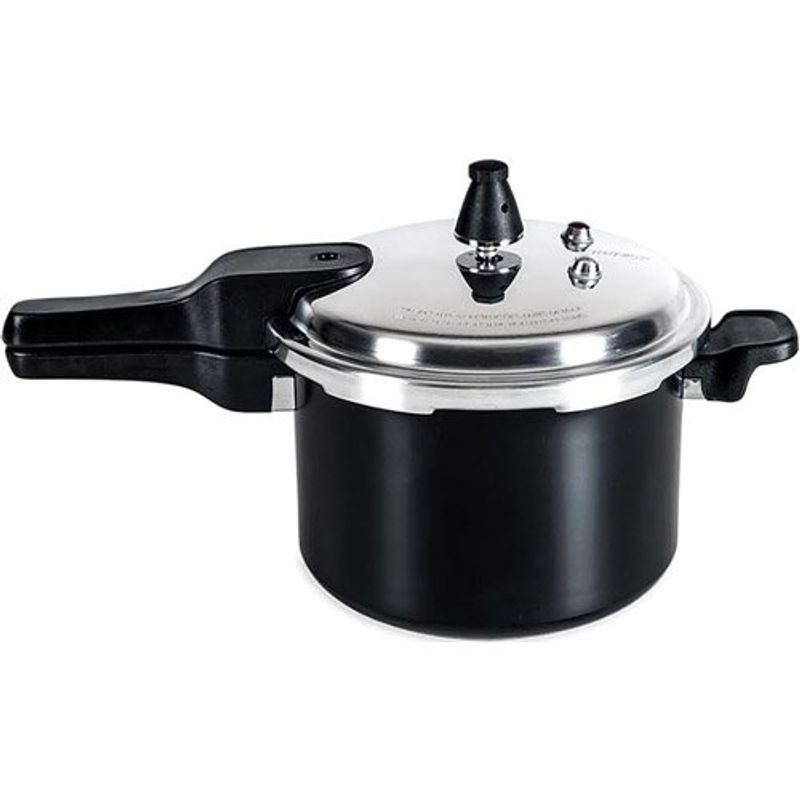 penela de pressão brinox 4,2 litros com indução cerâmica preto fosco 4954/100